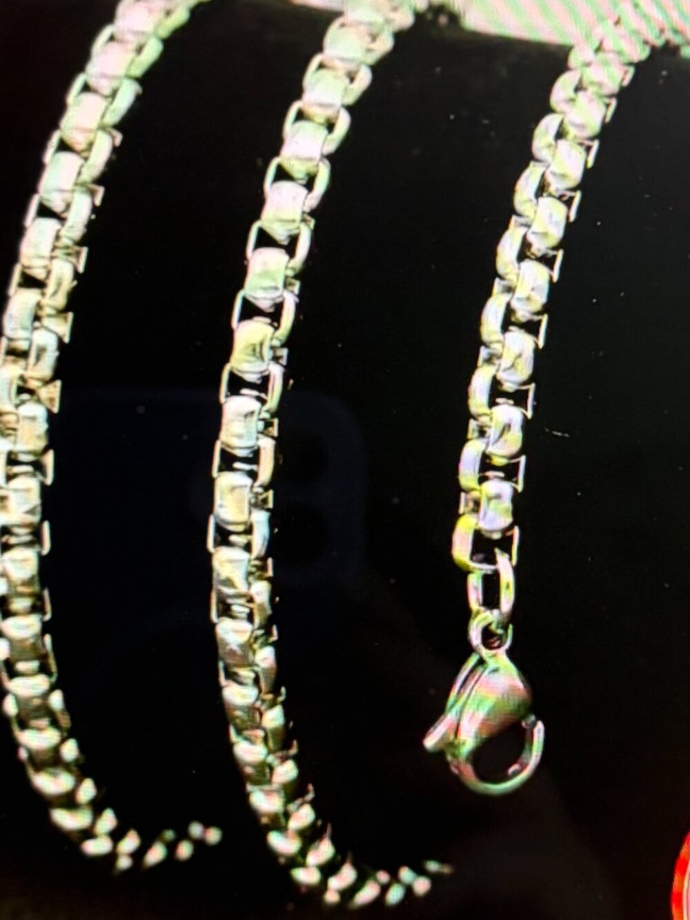 NEW!  Beautiful 925 Sterling Silver Plated Round Box Chain ~ 20" long